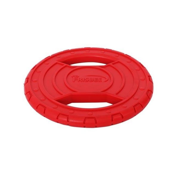 Pet Life Pet Life DT20RDB Frisbee Durable Chew & Fetch Teether Dog Toy; Red - One Size DT20RDB